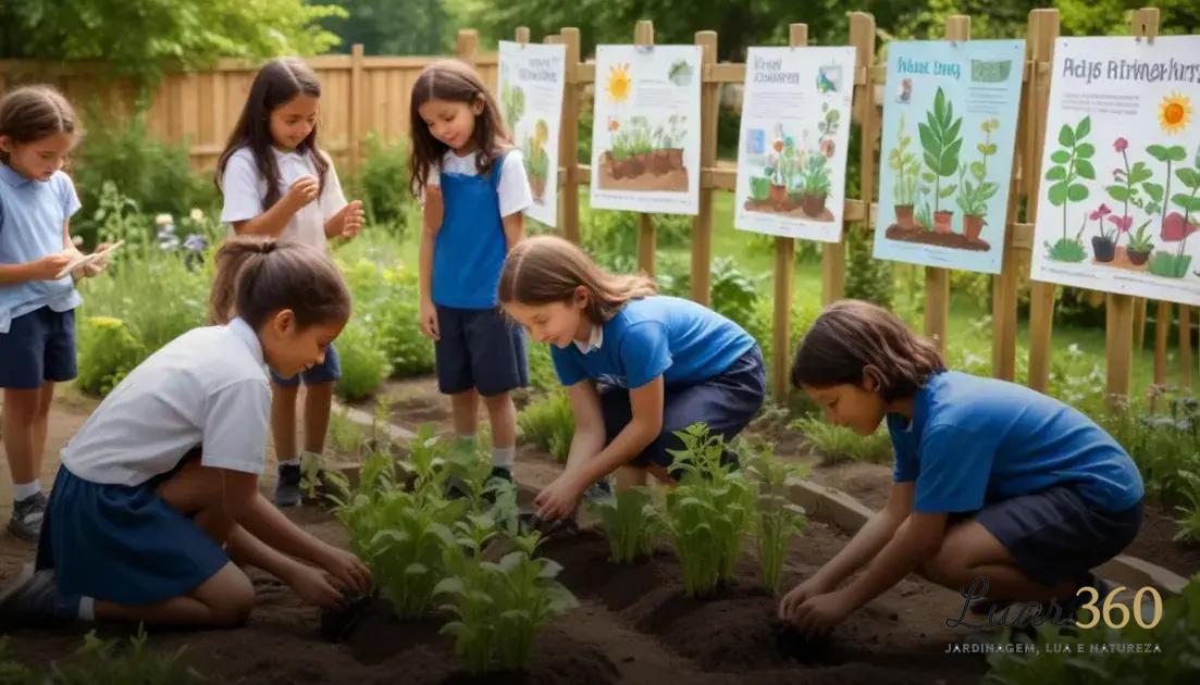 benefícios pedagógicos da horta na escola