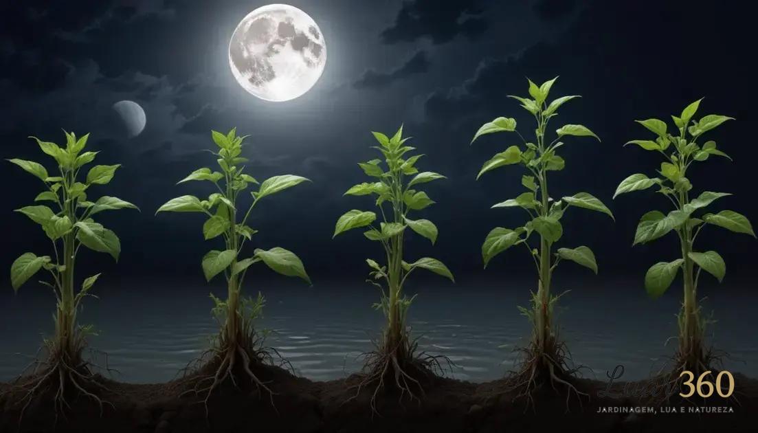 Como a lua afeta o crescimento das plantas