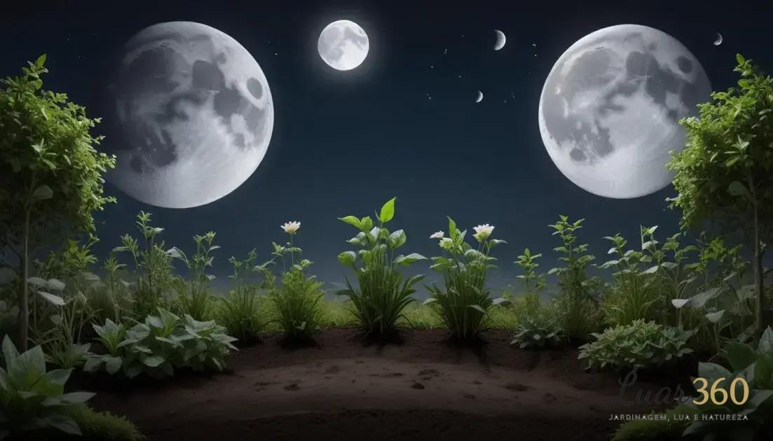 Como as fases da lua influenciam o crescimento das plantas