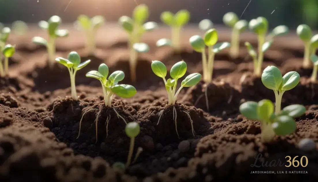 condições ideais para favorecer a germinação