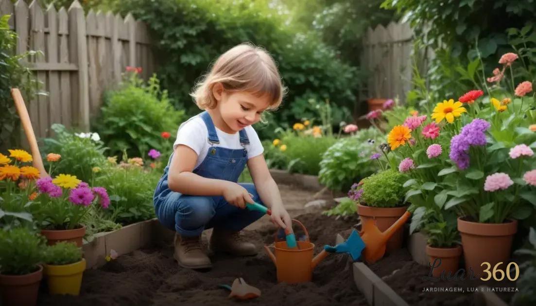 Ensinar jardinagem para crianças: como despertar o interesse natural