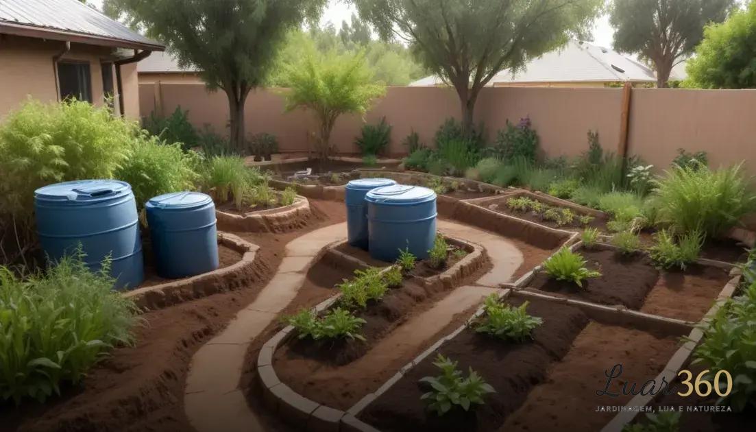 Maneiras práticas de conservar água no jardim permacultural