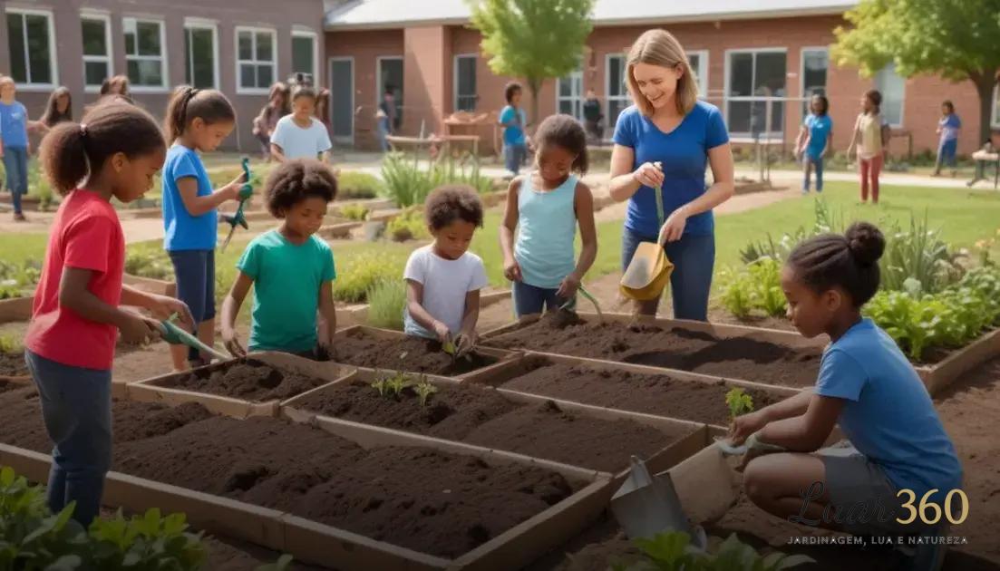 passo a passo para montar uma horta na escola