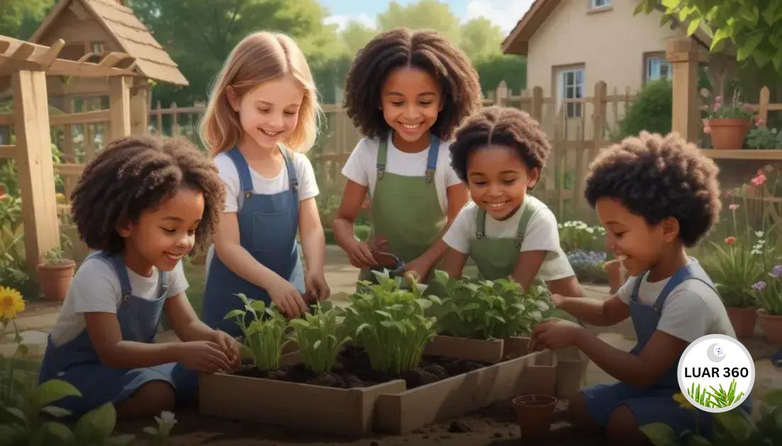 Benefícios da jardinagem para o desenvolvimento das crianças