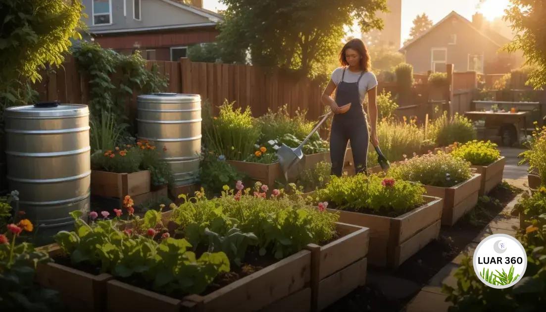 benefícios de cultivar um jardim sustentável