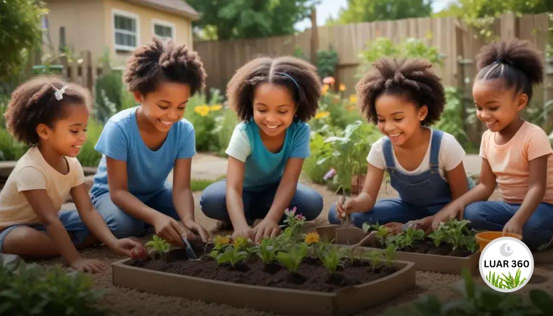 Benefícios do cultivo no desenvolvimento infantil
