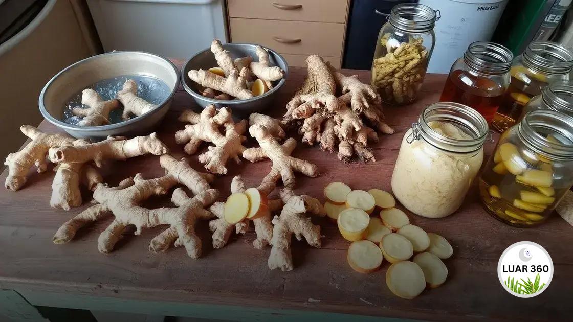 Colheita e armazenamento do gengibre