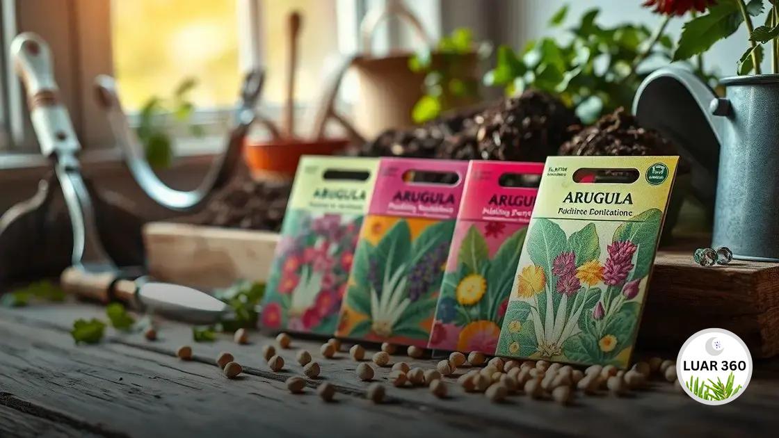 Como escolher sementes de rúcula