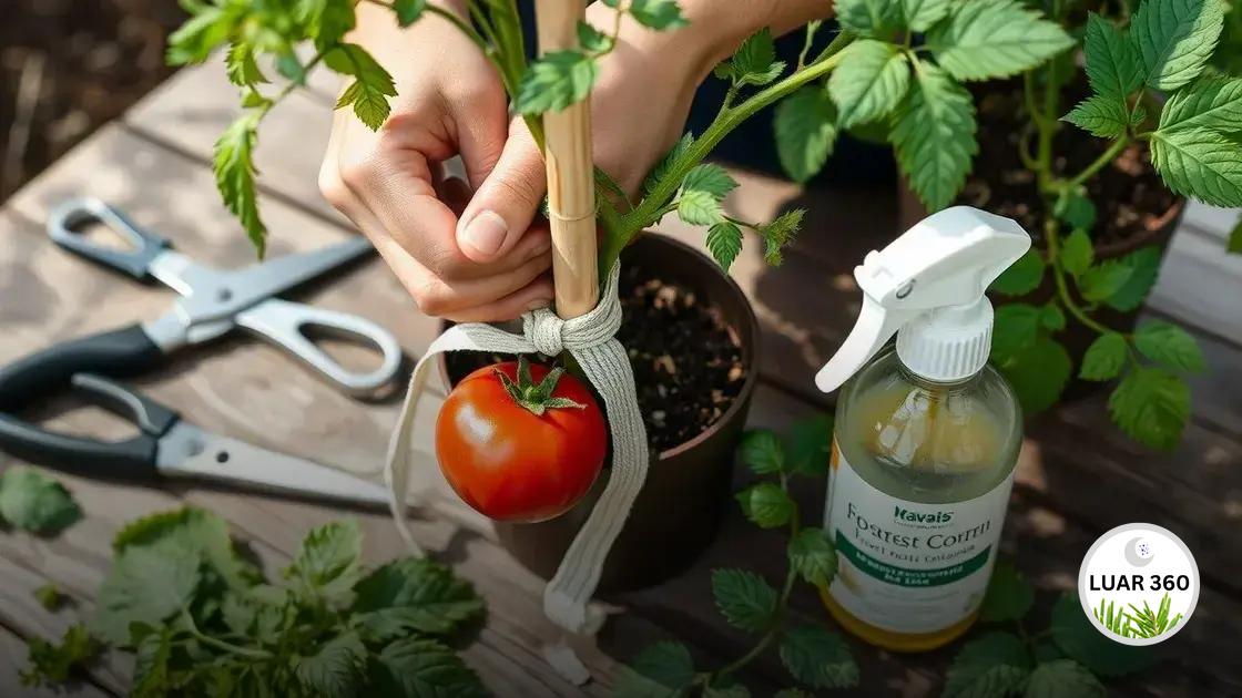 Cuidados e manutenção do tomateiro