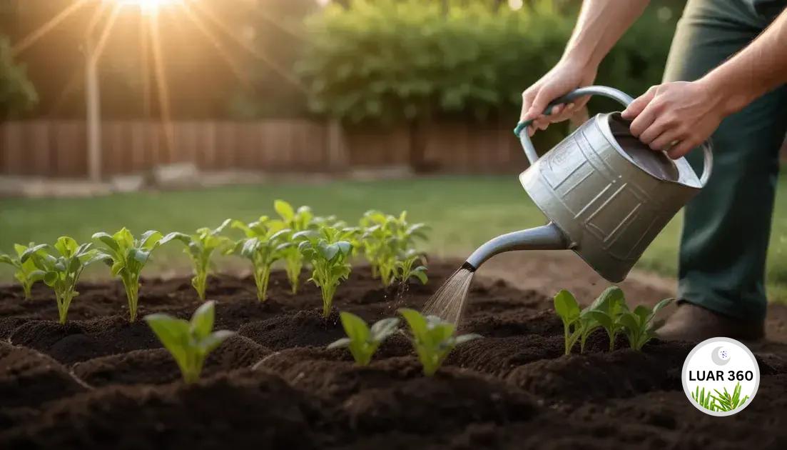 Cuidados essenciais após o plantio