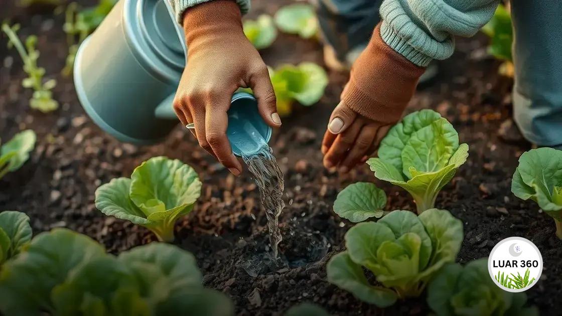 Cuidados essenciais durante o crescimento da alface