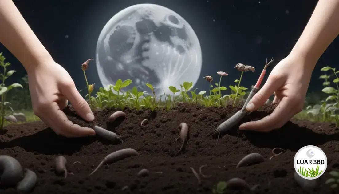 Cuidando do solo de acordo com a lua