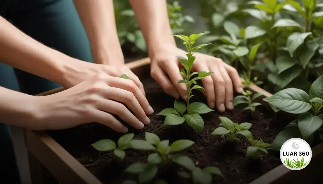 Cultivar plantas com responsabilidade e carinho