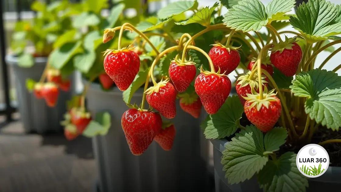 Morangos em vasos passo a passo: o guia essencial