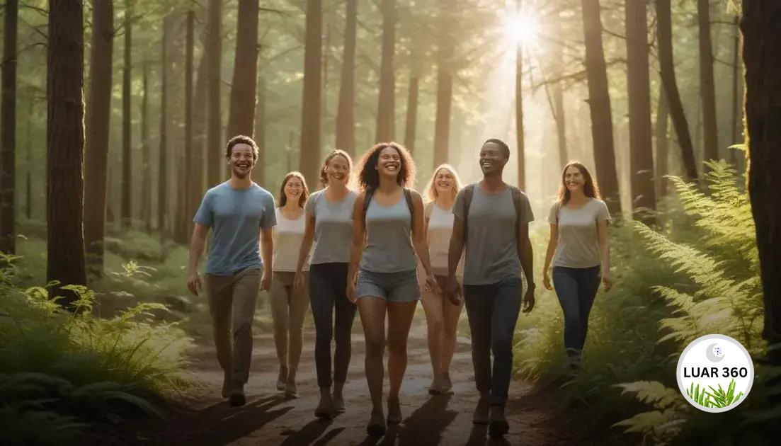 Os benefícios de caminhar na natureza
