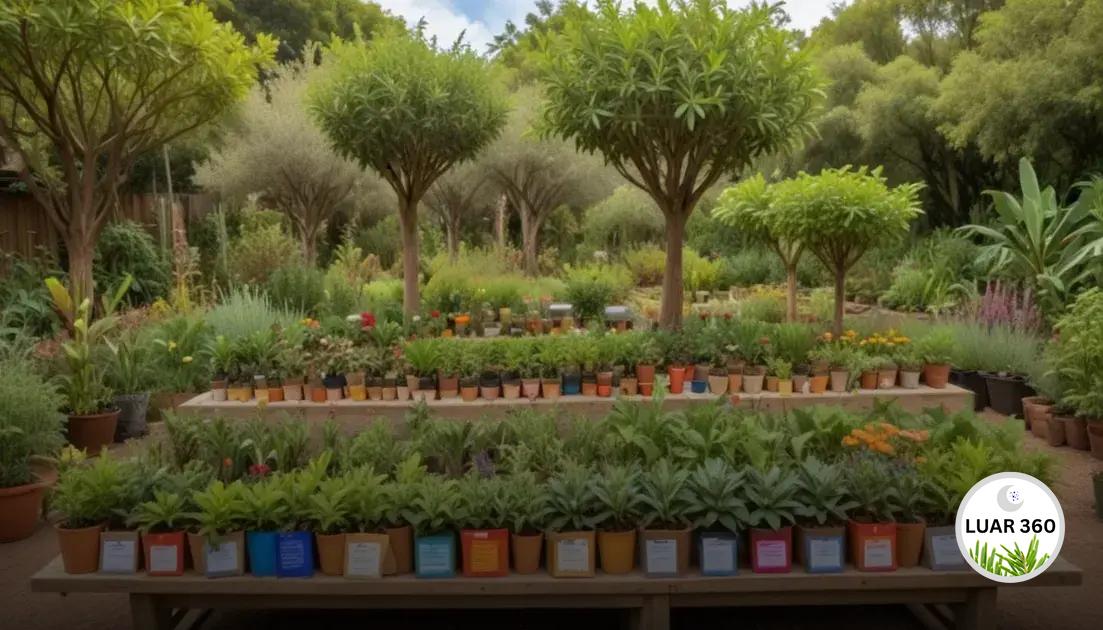 plantas ideais para jardins sustentáveis
