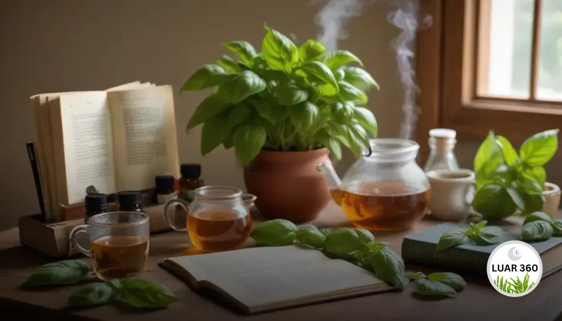 Propriedades medicinais do manjericão