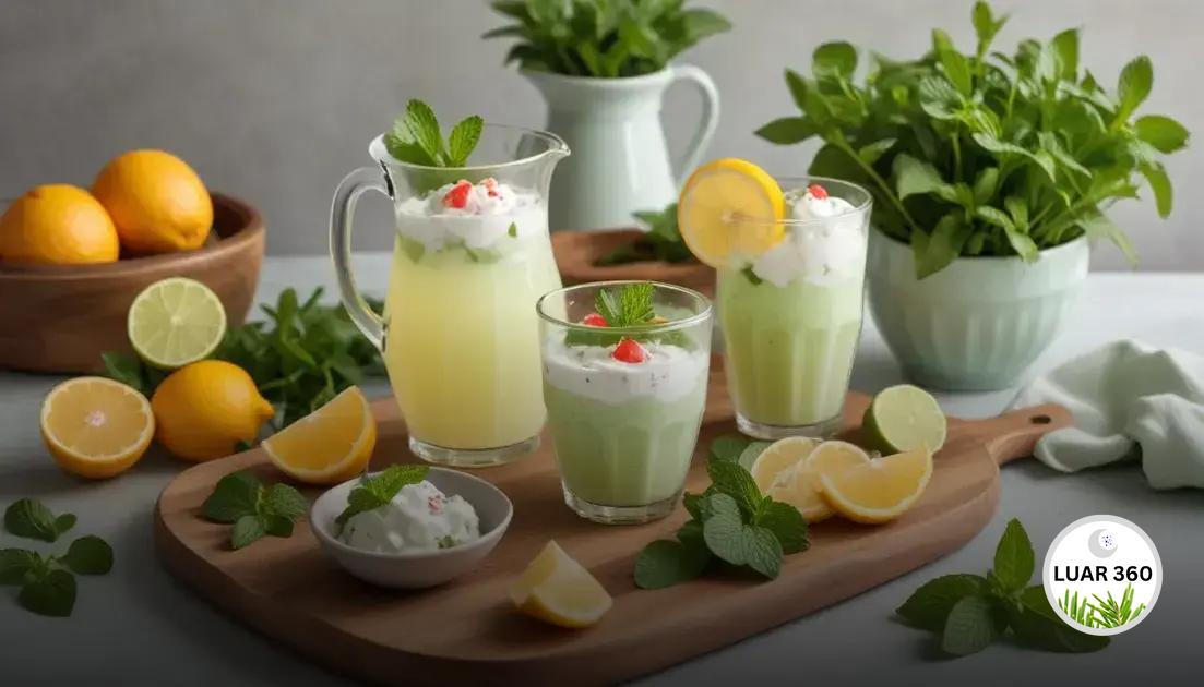 Receitas refrescantes com hortelã