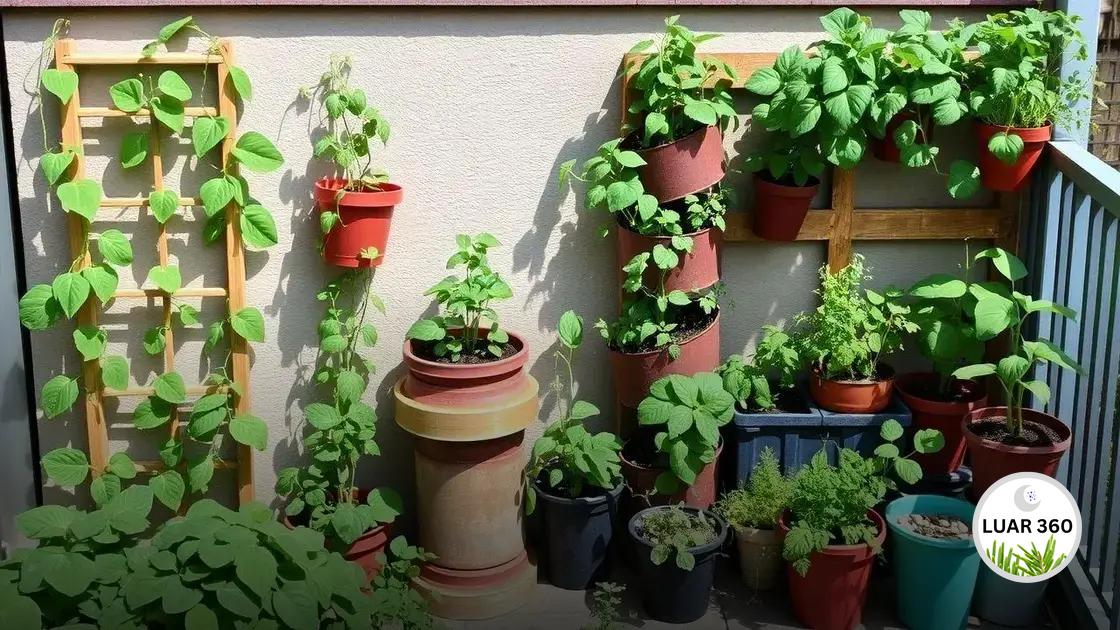 técnicas de cultivo em pequenos espaços