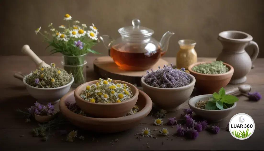 tipos de ervas para chás