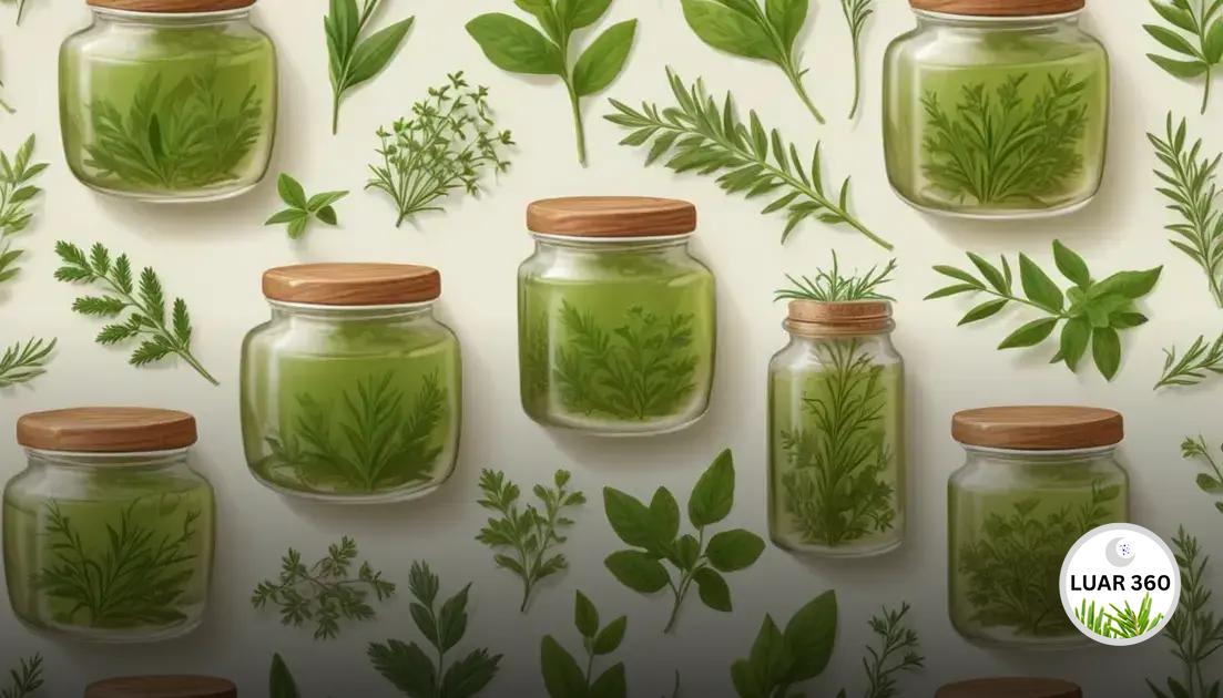 Uso de pomadas de ervas para cuidados naturais