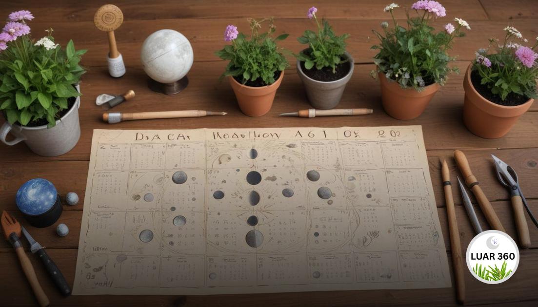 Calendário lunar prático para programar suas floradas