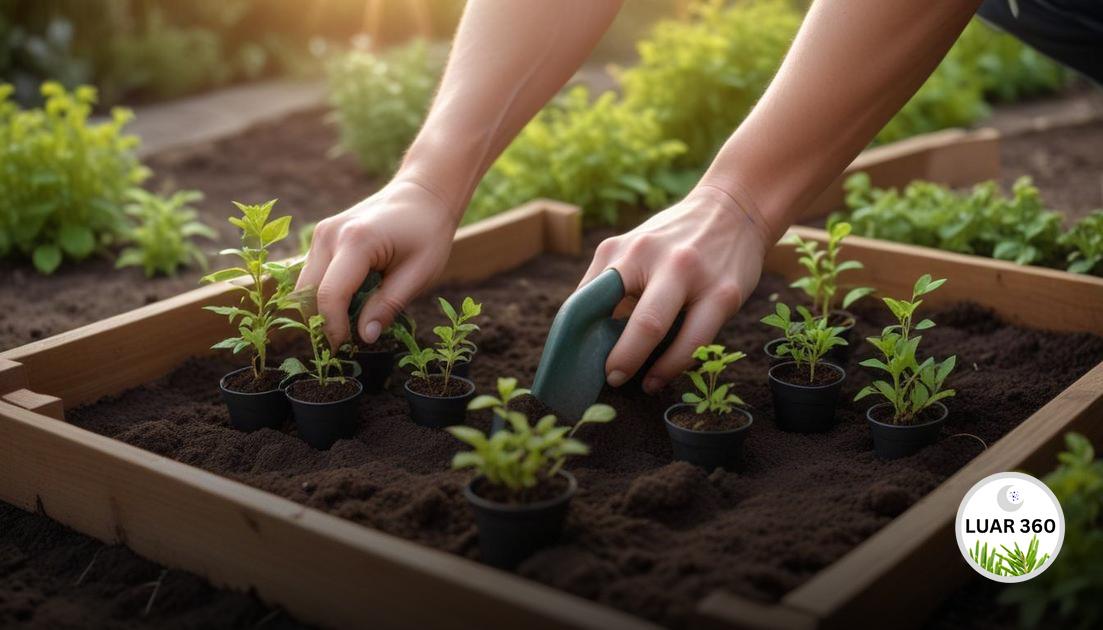 Como planejar semeadura e transplante na lua crescente