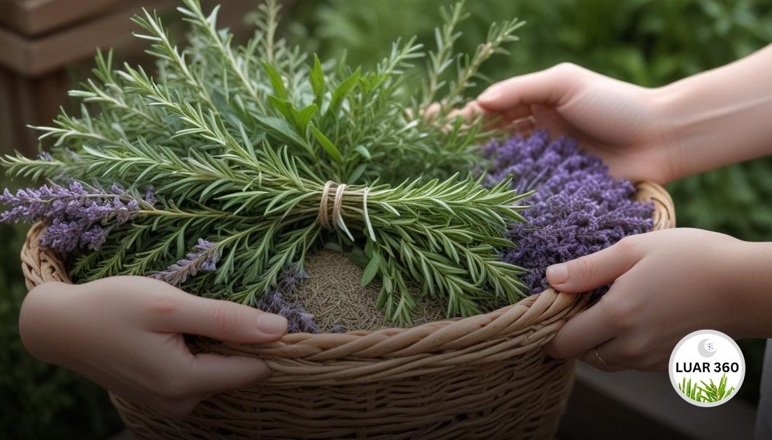 Escolhendo ervas e plantas para rituais de gratidão