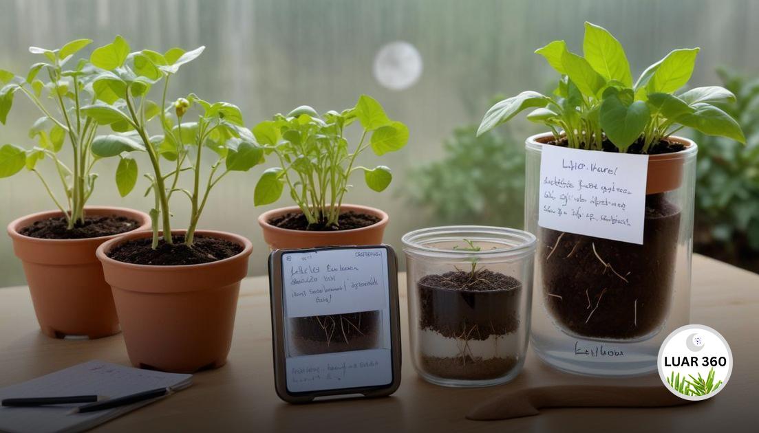 Experimentos fáceis para iniciantes e registro de resultados