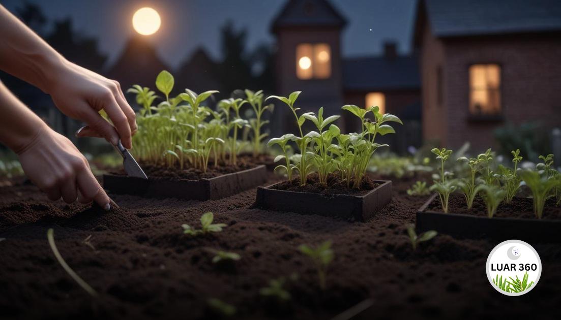 Lua Nova jardinagem: energias e crescimento inicial