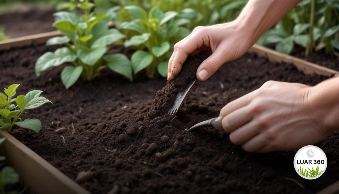 Solo, adubação natural e manejo durante lua nova
