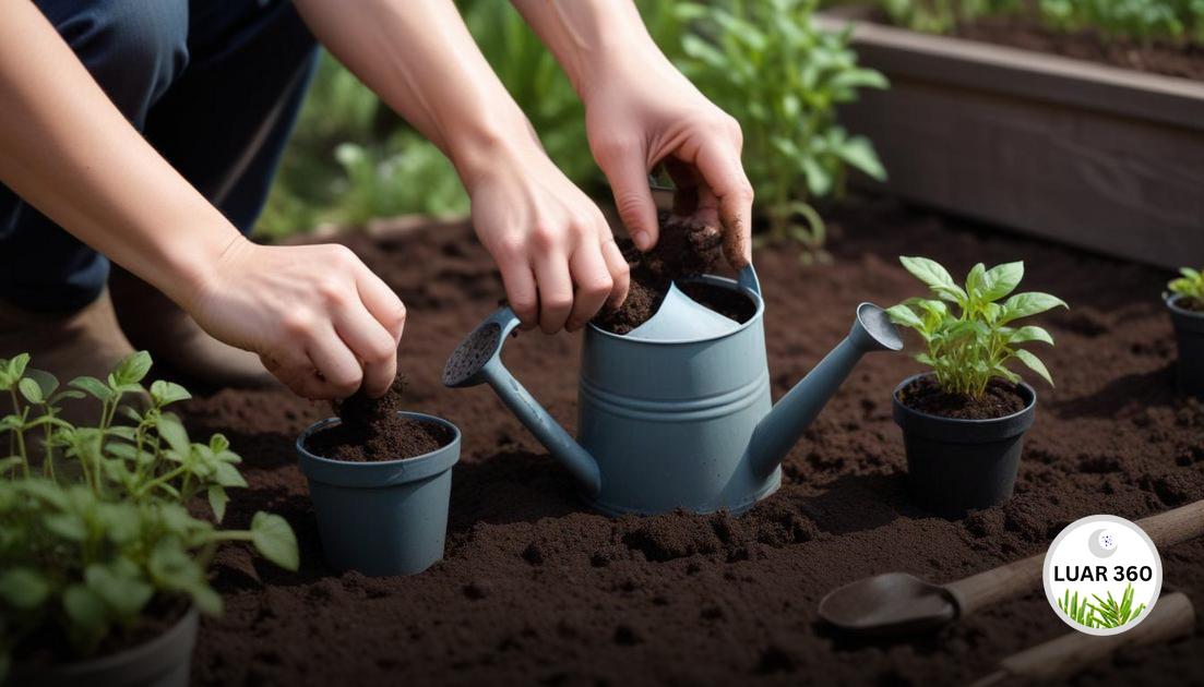 Transplante e cuidados iniciais após germinação na lua nova